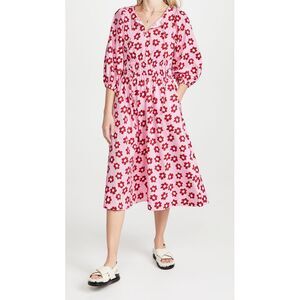 Kitri Women Medora Pink Floral Cotton Dress Basic 6
